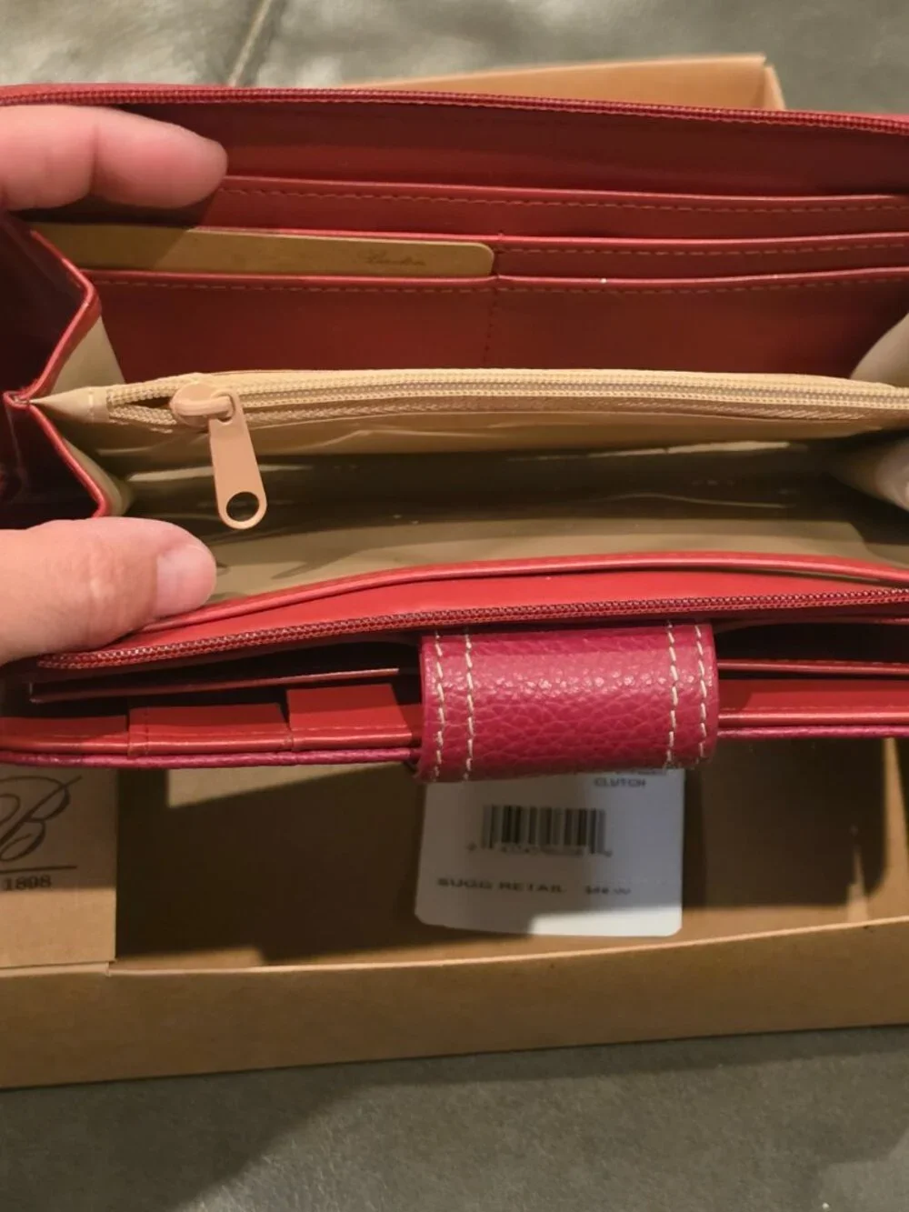 Buxton Women Clutch Wallet Red New In Box